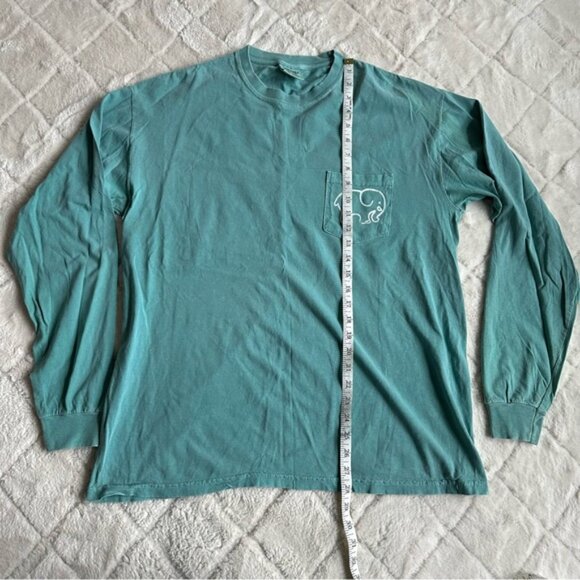 Ivory Ella | Pocketed Seafoam Aztec Print Long Sleeve Tee | Size Large - Picture 12 of 12